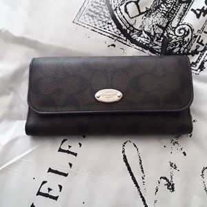 Coach wallet leather